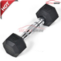 Gym Equipment Hexagon Rubber Dumbbell Sets for Crossfit